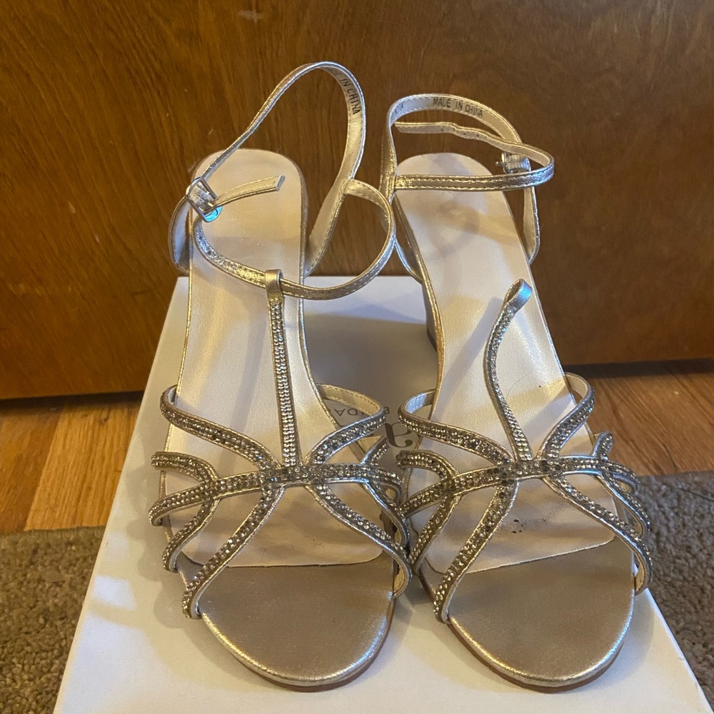 David's Bridal Strappy Heels for Special Occasions